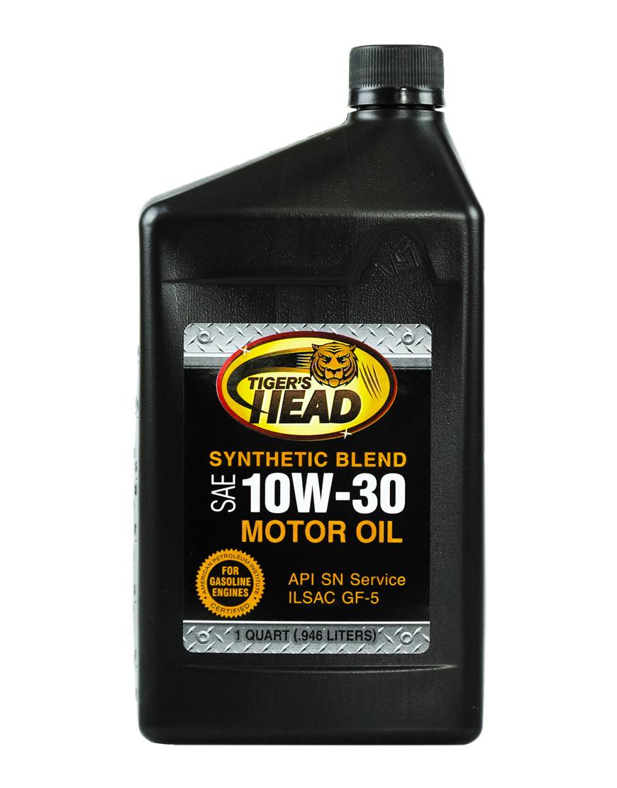 Tiger's Head 10W-30 Synthetic Blend Motor Oil