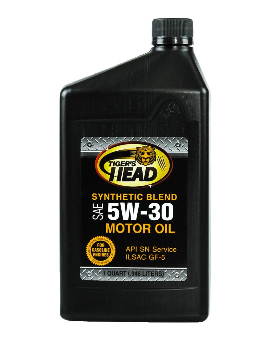 Tiger's Head 5W-30 Synthetic Blend Motor Oil